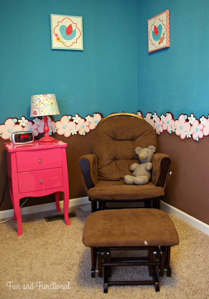 Pink and Blue Organized and Decorated Baby Room