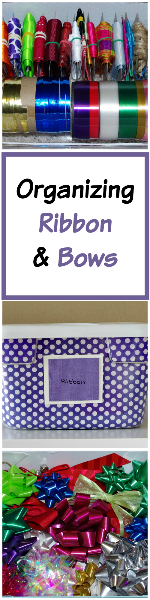 Organizing, Ribbon, Bows, Gift Bag, Cereal Box, Gift Wrapping Supplies, Organizing with Cereal Boxes