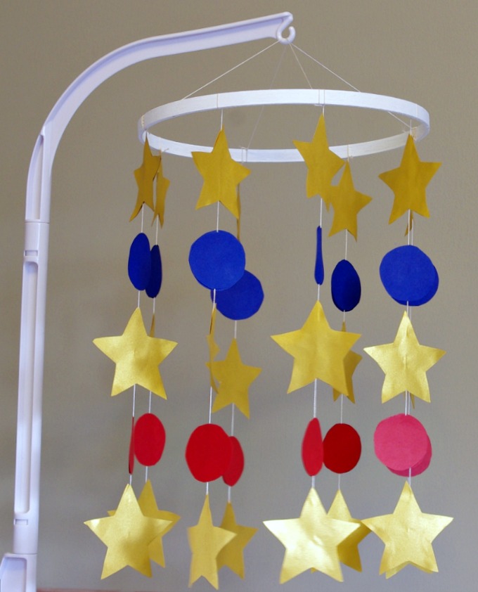 Baby, Boy, Nursery, Baseball, Mobile, Stars, DIY Mobile, Cardstock, Baseball Room