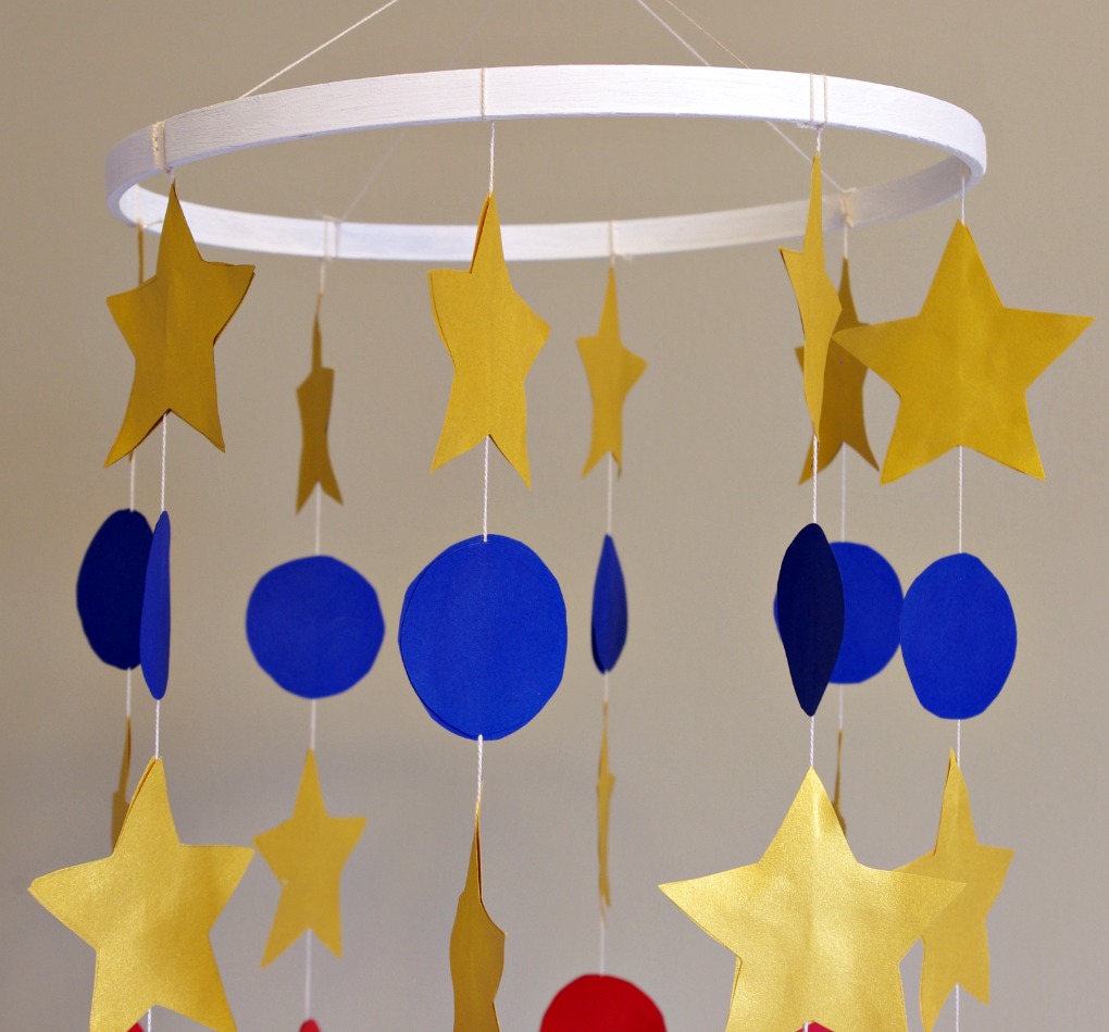 Baby, Boy, Nursery, Baseball, Mobile, Stars, DIY Mobile, Cardstock, Baseball Room