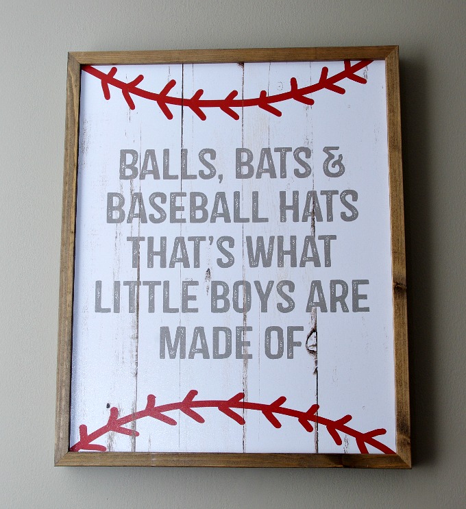 Baseball, Nursery, Painted Dresser, Milk Paint, Hobby Lobby, IKEA Crib, DIY Mobile, Gulliver Crib, Glider Chair, Baseball Wallpaper Border, Boy Nursery, Baby Boy