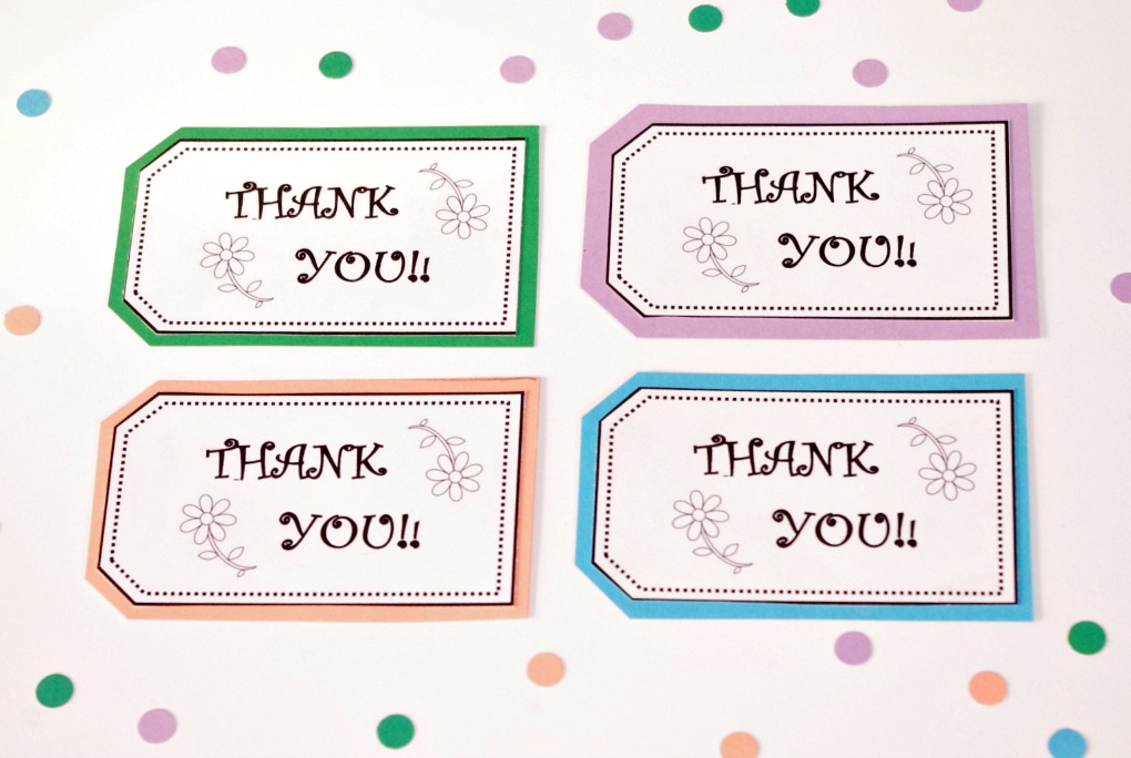 Thank You, Thank You Tags, Free Printable, Free Printables, Printable, Printables, Favor Thank You Tags, Thank You Labels, Fiskars Paper Trimmer, Organized Gift Tags