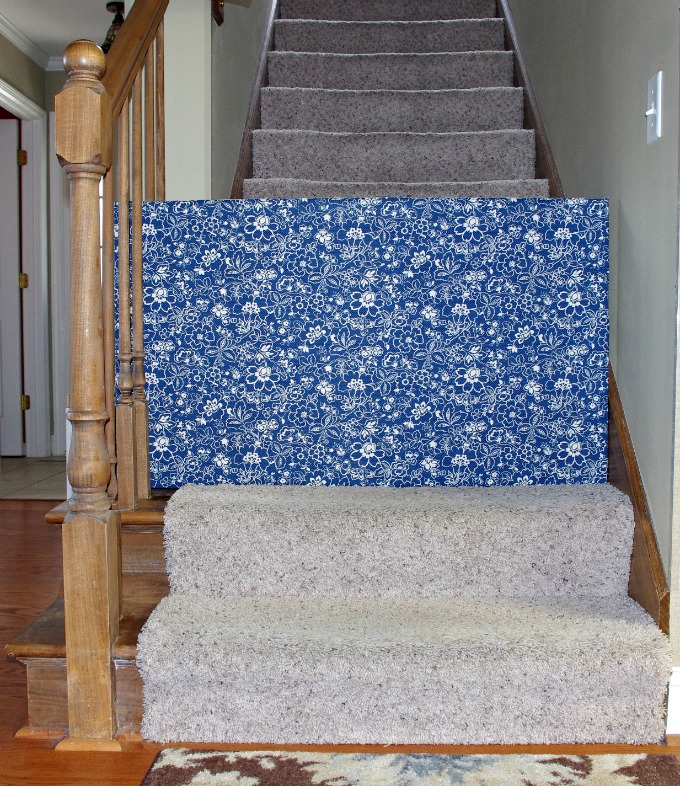 Bottom of Stairs, Baby Gate, Custom Baby Gate, DIY Fabric Baby Gate, Removable Baby Gate, Easy Baby Gate, Safety Gate, Dog Gate, Pet Gate, DIY Baby Gate, Cheap Baby Gate