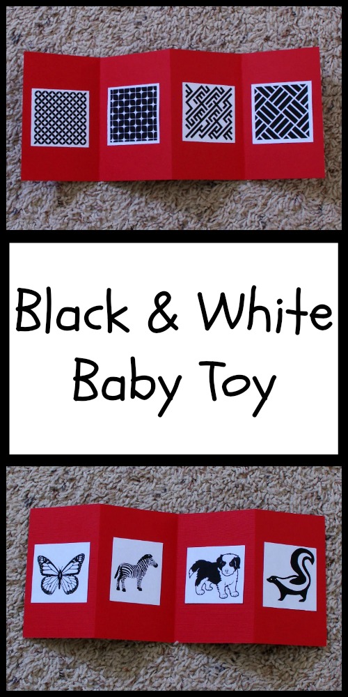Black and White Baby Toy, Baby Toy, Sibling Game, Tummy Time Toy, DIY Baby Toy, Easy Baby Toy, Sibling Toy