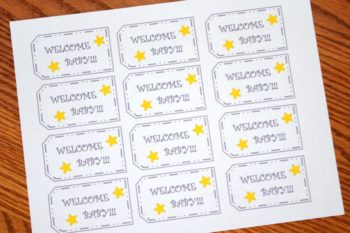 FREE PRINTABLE WELCOME BABY TAGS