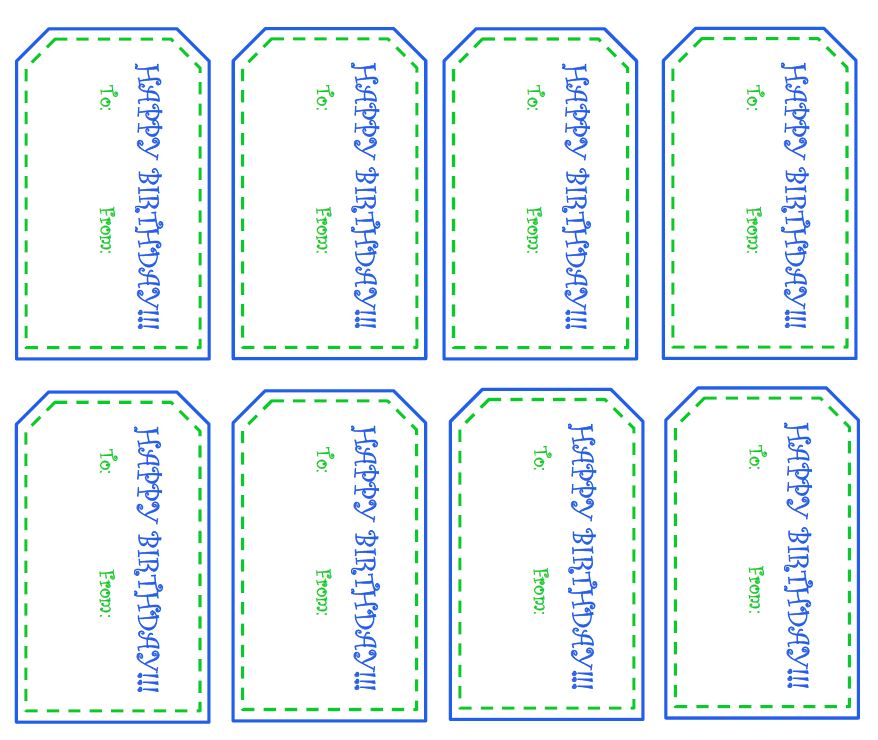 Check out this post to snag some free printable Happy Birthday tags! There is a set for girls and another set for boys! | #gift #gifttag #printable