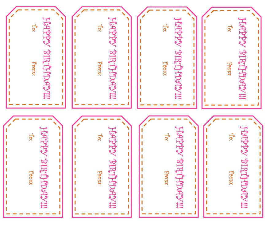 Check out this post to snag some free printable Happy Birthday tags! There is a set for girls and another set for boys! | #gift #gifttag #printable